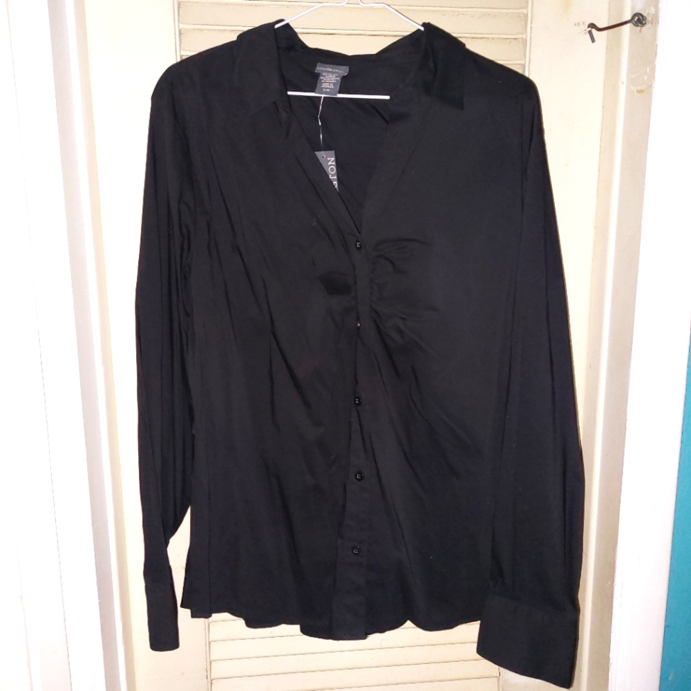 Convington Black Button-Down Shirt